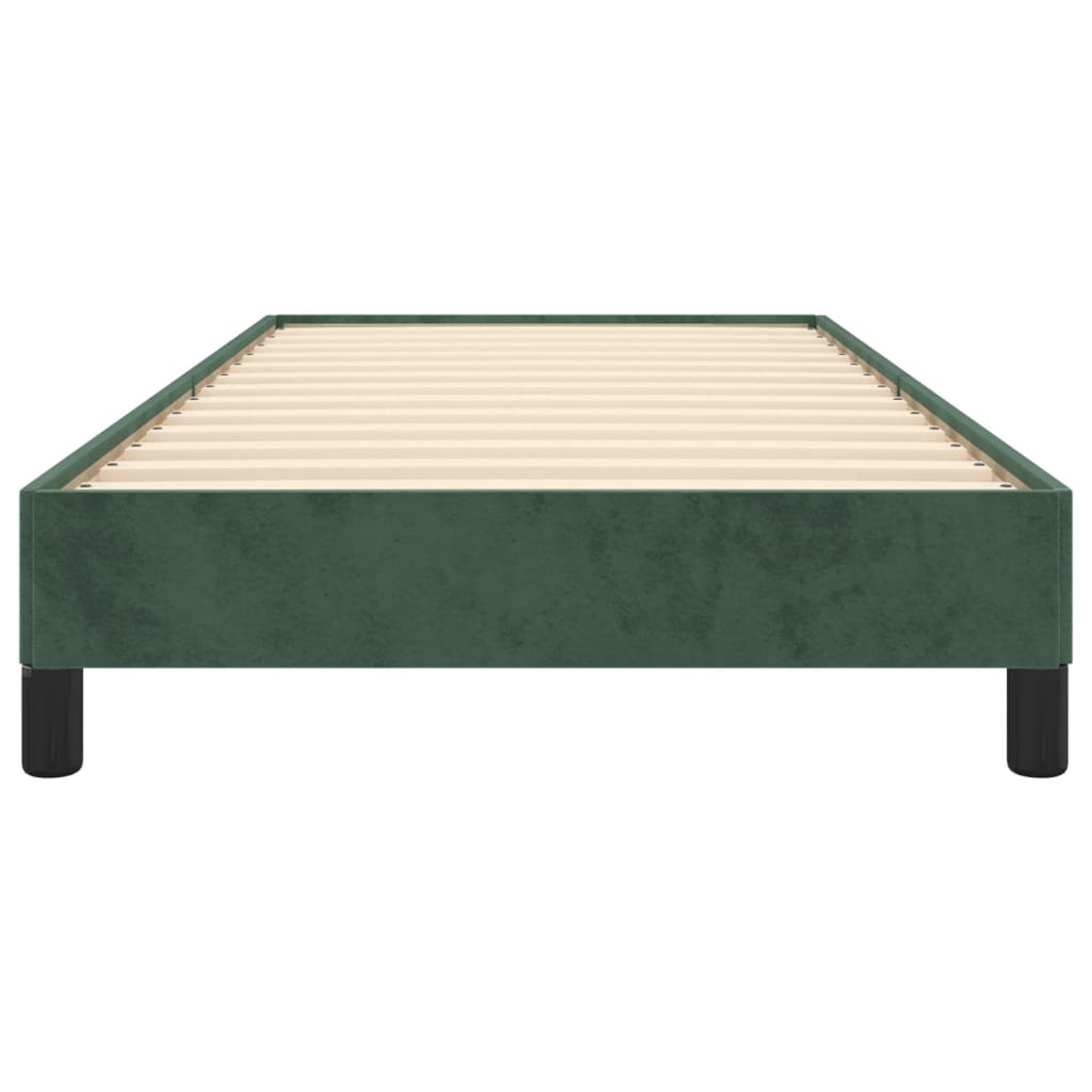 Bedframe Fluweel Donkergroen 80 x 200 cm 25 cm