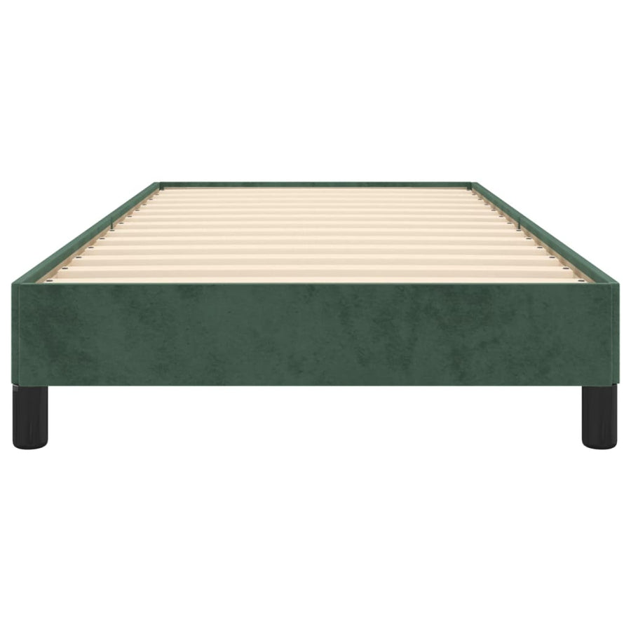 Bedframe Fluweel Donkergroen 80 x 200 cm 25 cm