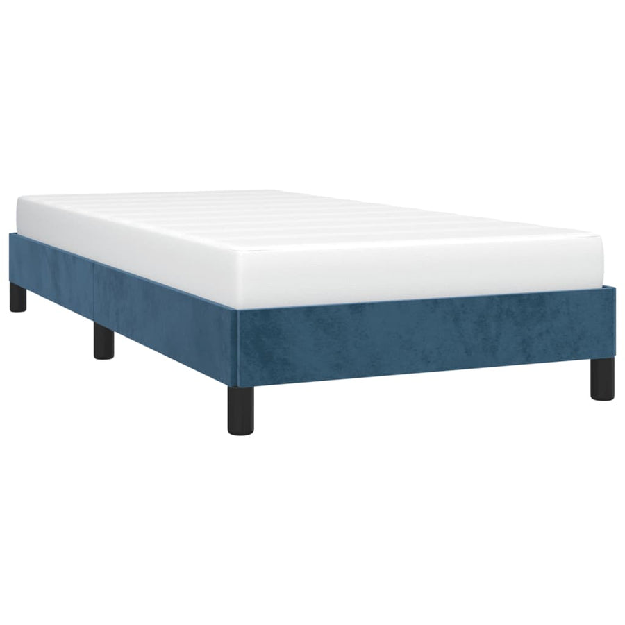 Bedframe Fluweel Donkerblauw 80 x 200 cm 25 cm