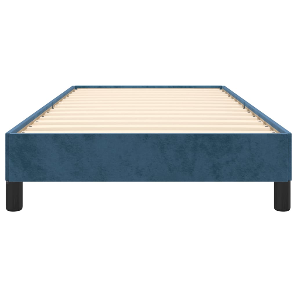 Bedframe Fluweel Donkerblauw 80 x 200 cm 25 cm