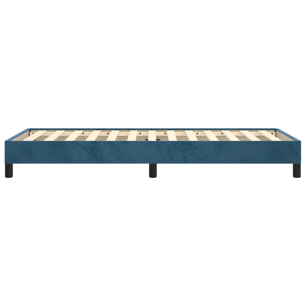 Bedframe Fluweel Donkerblauw 80 x 200 cm 25 cm