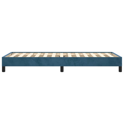 Bedframe Fluweel Donkerblauw 80 x 200 cm 25 cm