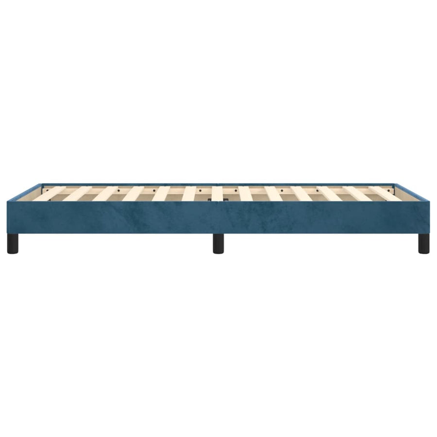 Bedframe Fluweel Donkerblauw 80 x 200 cm 25 cm