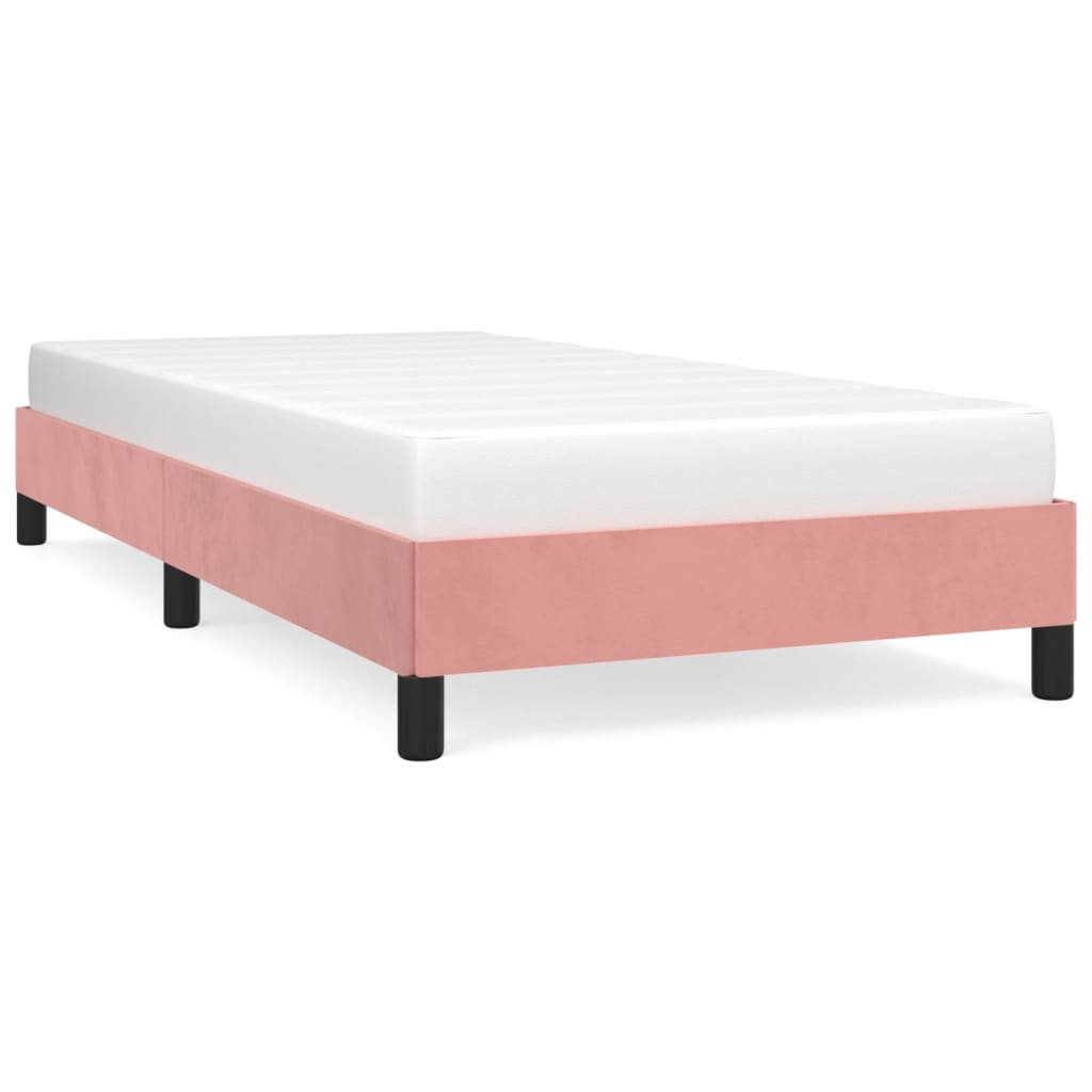 Bedframe Fluweel Roze 80 x 200 cm 25 cm