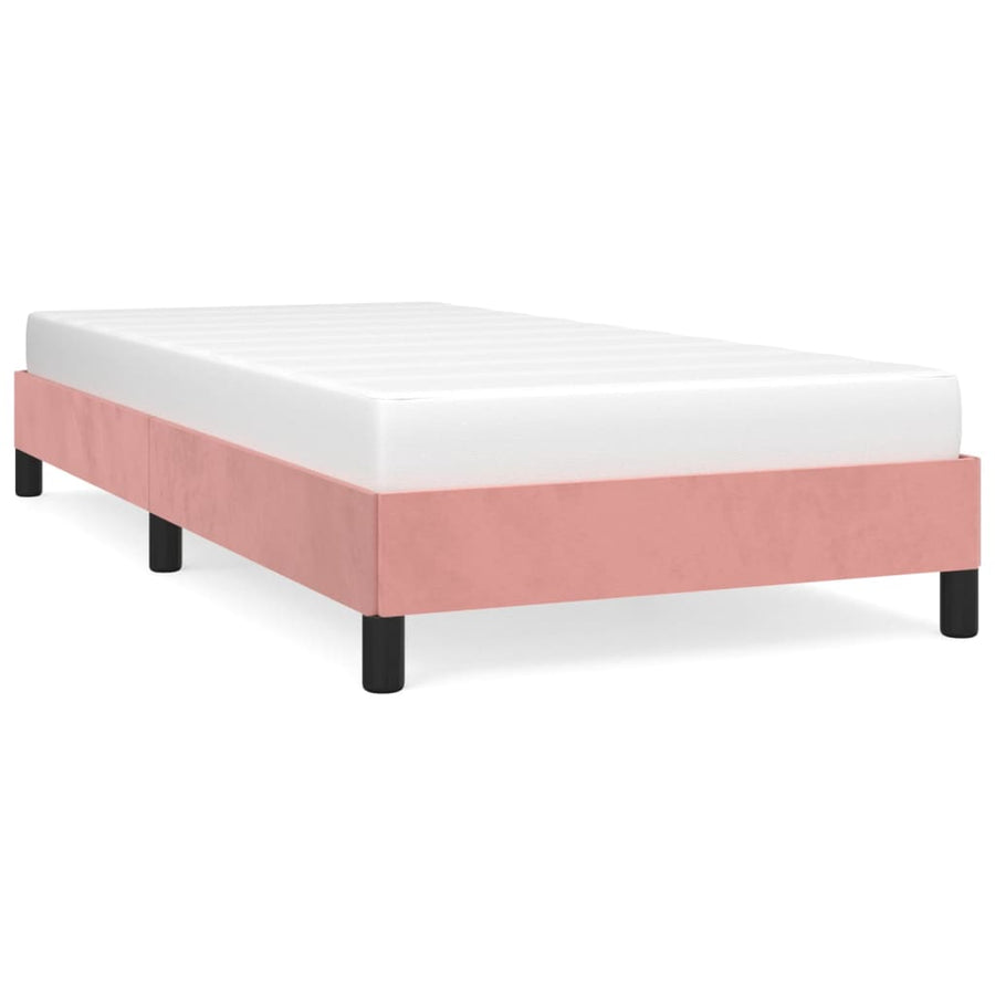 Bedframe Fluweel Roze 80 x 200 cm 25 cm