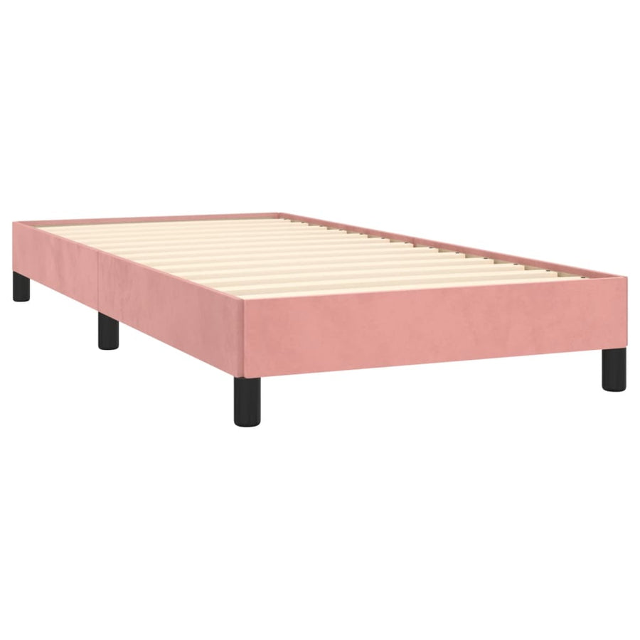 Bedframe Fluweel Roze 80 x 200 cm 25 cm