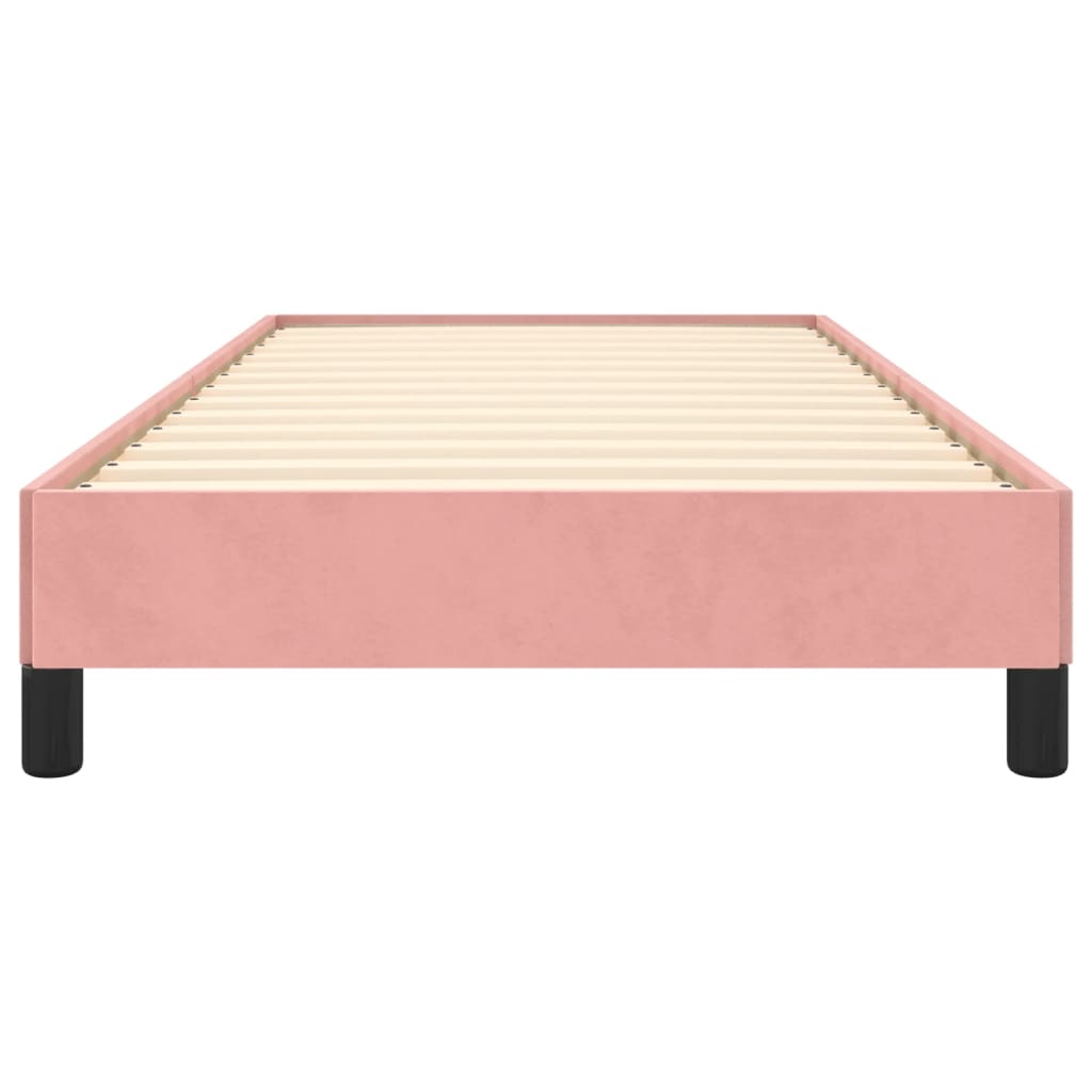Bedframe Fluweel Roze 80 x 200 cm 25 cm