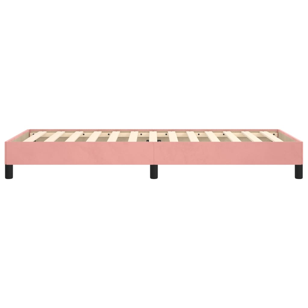 Bedframe Fluweel Roze 80 x 200 cm 25 cm