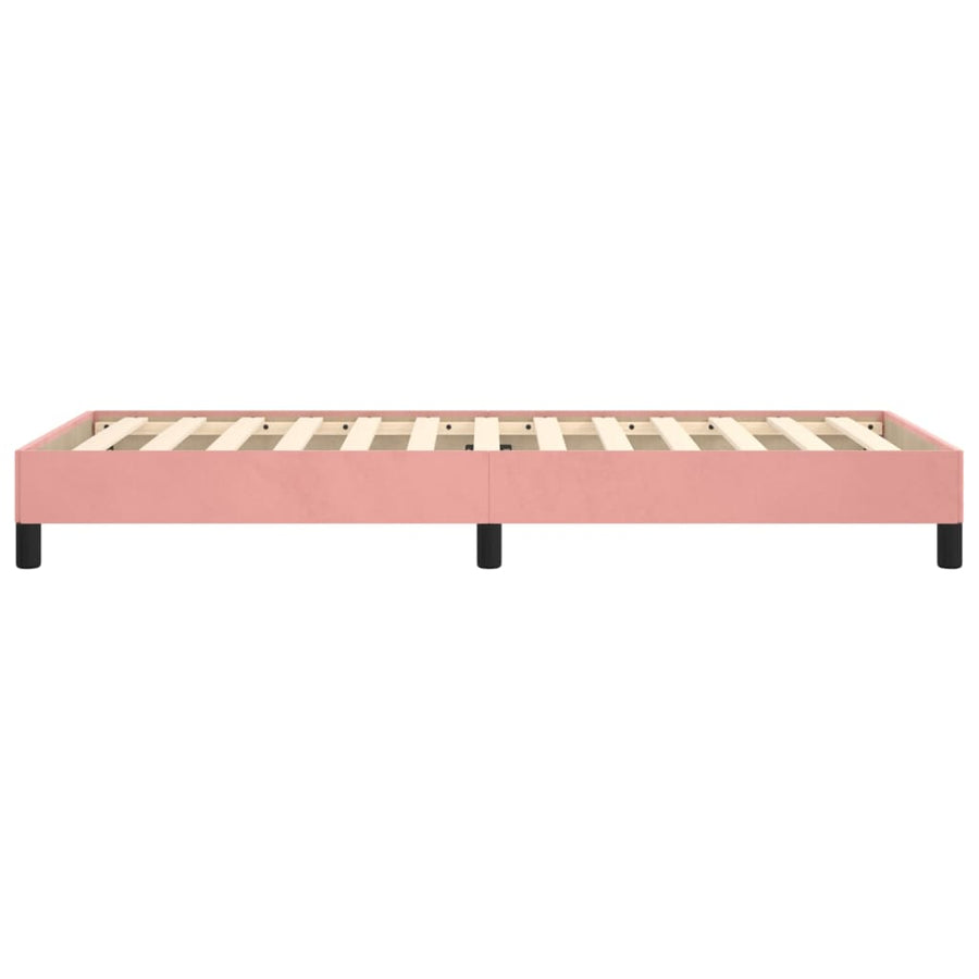 Bedframe Fluweel Roze 80 x 200 cm 25 cm