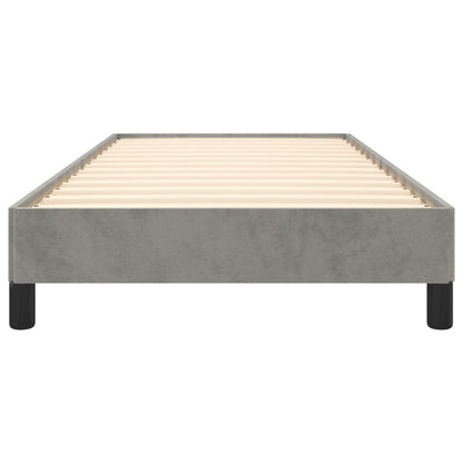 Bedframe Fluweel Lichtgrijs 90 x 190 cm 25 cm