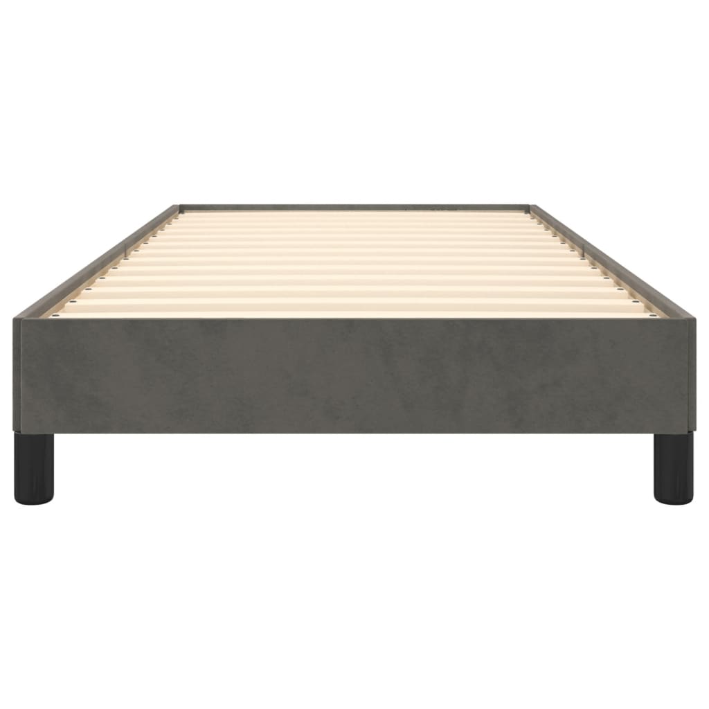 Bedframe Fluweel Donkergrijs 90 x 190 cm 25 cm