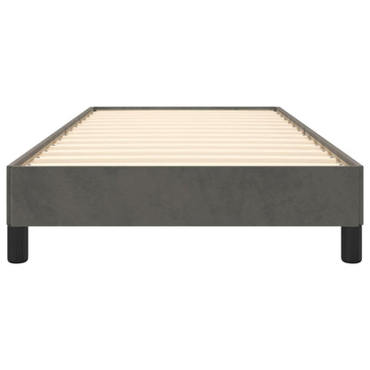 Bedframe Fluweel Donkergrijs 90 x 190 cm 25 cm