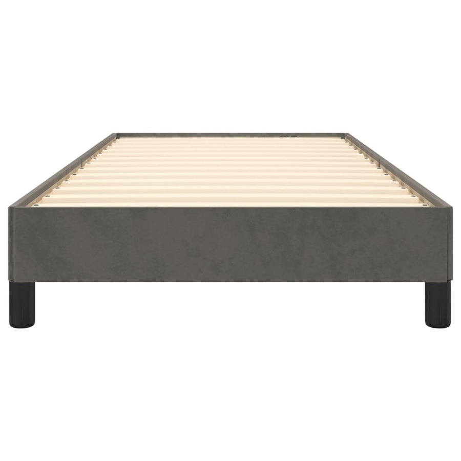 Bedframe Fluweel Donkergrijs 90 x 190 cm 25 cm