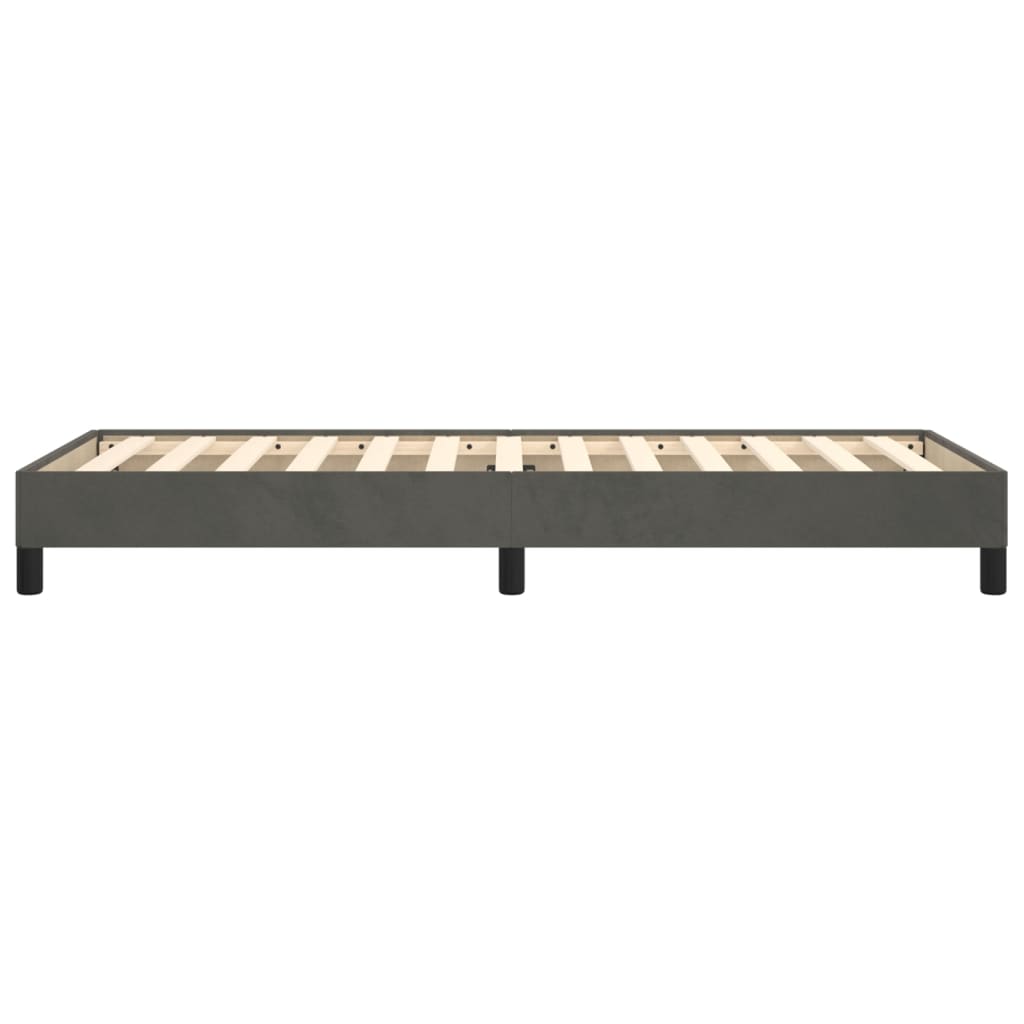 Bedframe Fluweel Donkergrijs 90 x 190 cm 25 cm