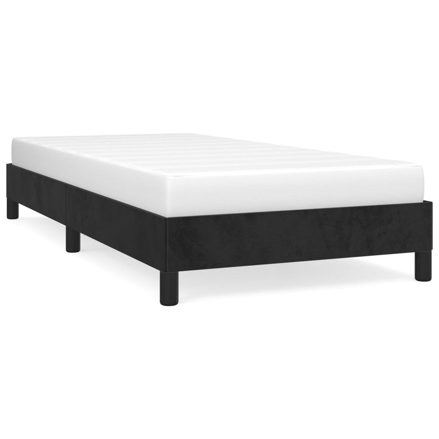 Bedframe Fluweel Zwart 90 x 190 cm 25 cm