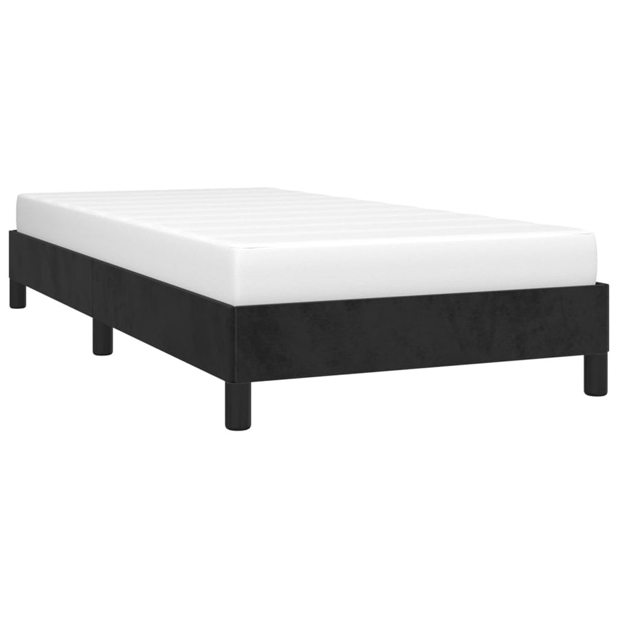 Bedframe Fluweel Zwart 90 x 190 cm 25 cm