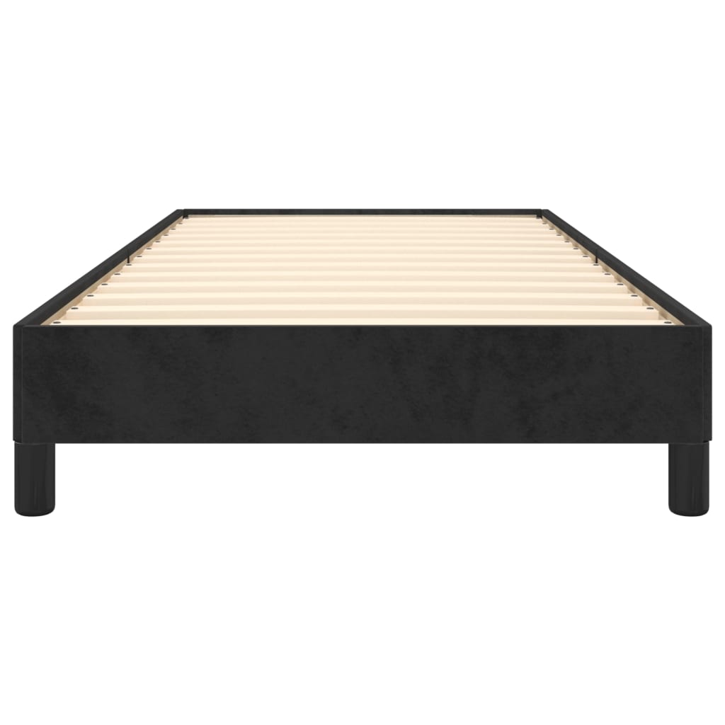 Bedframe Fluweel Zwart 90 x 190 cm 25 cm