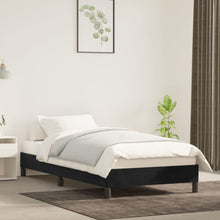 Bedframe Fluweel Zwart 90 x 190 cm 25 cm