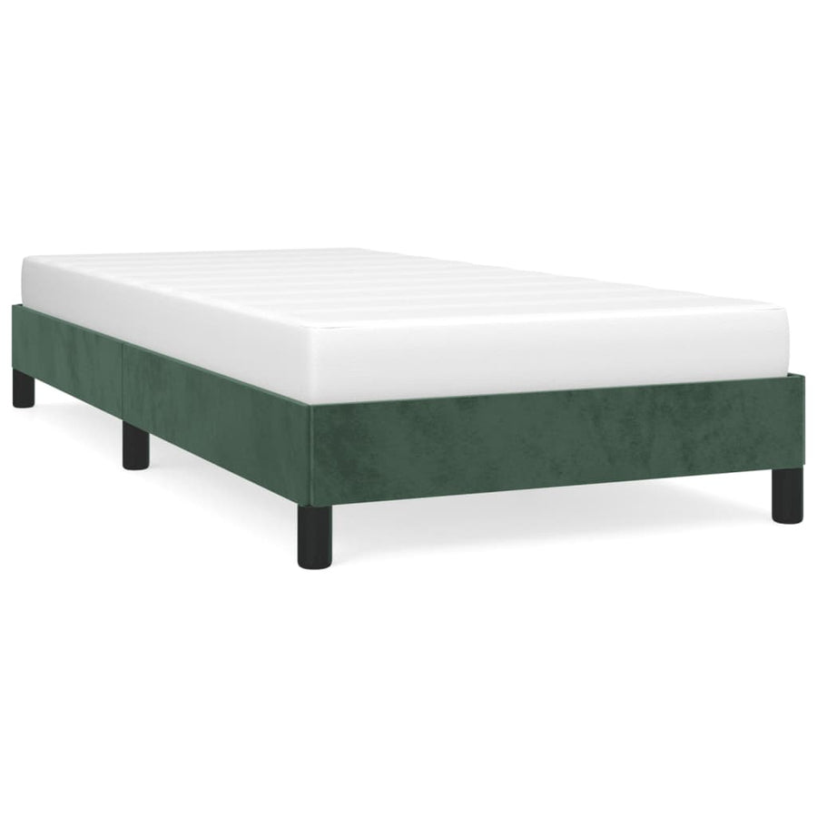 Bedframe Fluweel Donkergroen 90 x 190 cm 25 cm