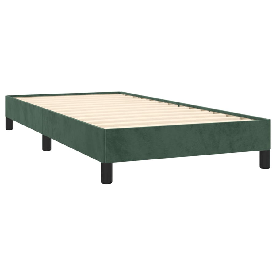 Bedframe Fluweel Donkergroen 90 x 190 cm 25 cm
