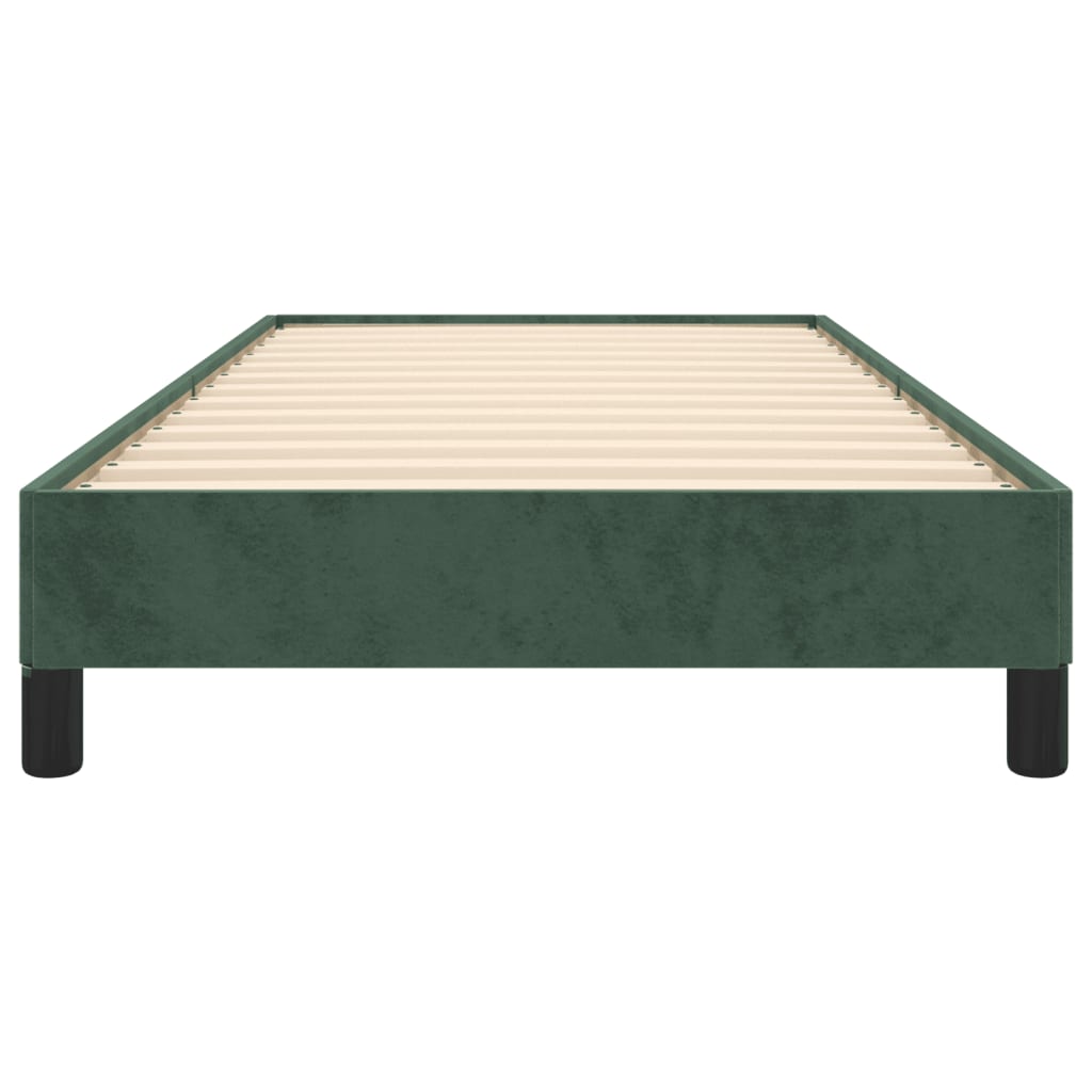 Bedframe Fluweel Donkergroen 90 x 190 cm 25 cm