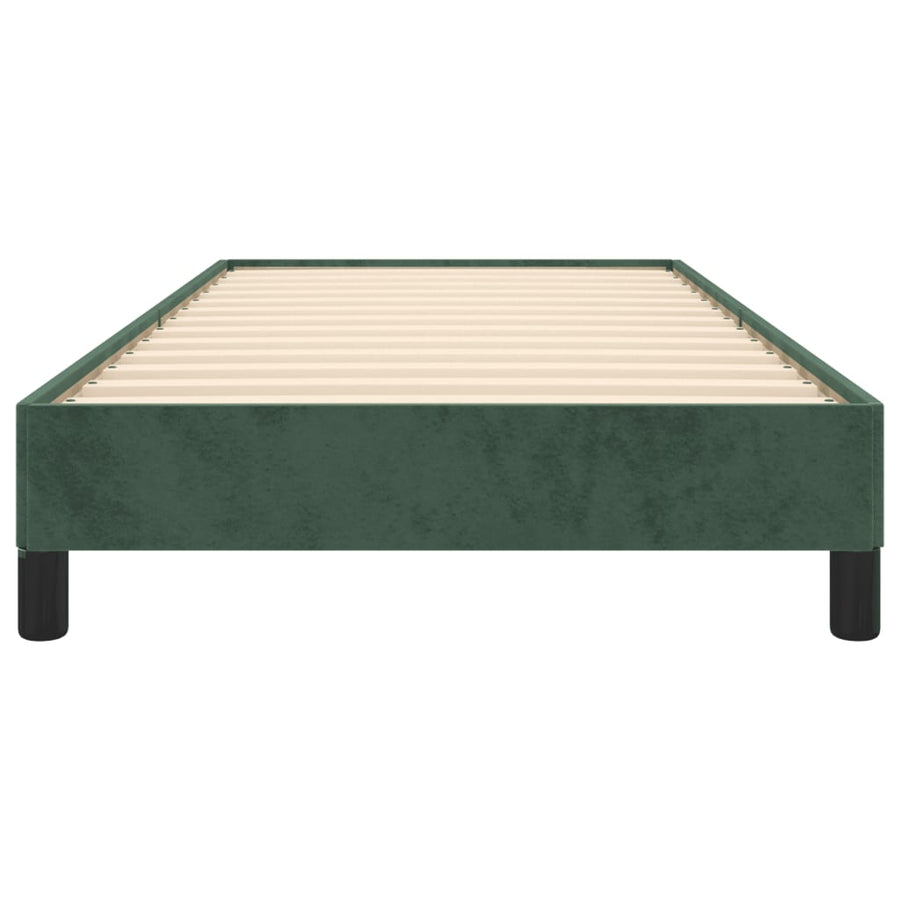 Bedframe Fluweel Donkergroen 90 x 190 cm 25 cm