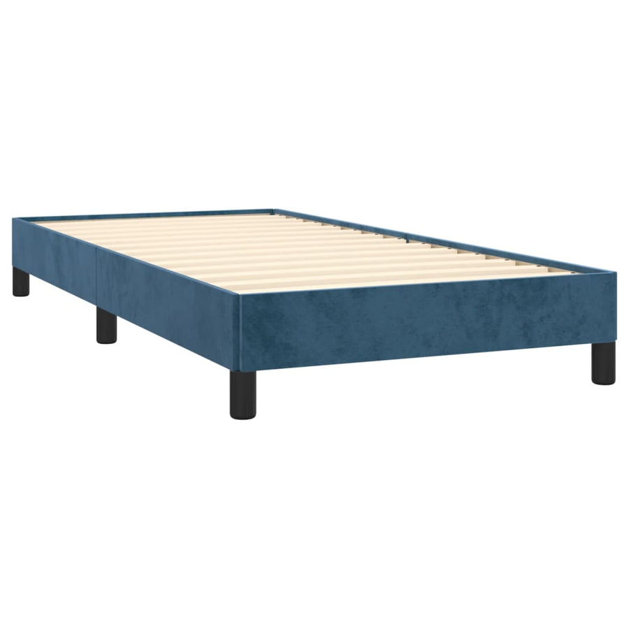 Bedframe Fluweel Donkerblauw 90 x 190 cm 25 cm