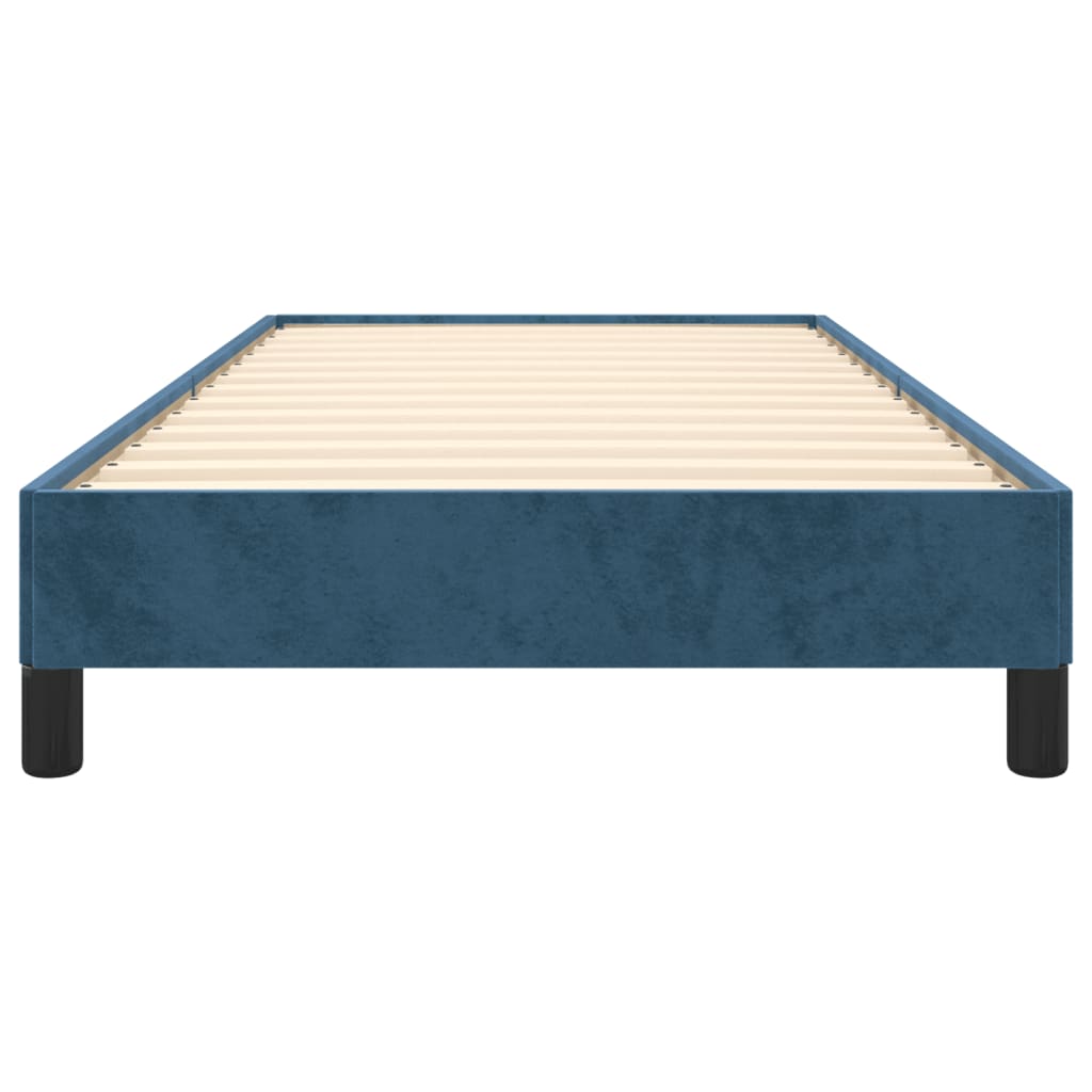 Bedframe Fluweel Donkerblauw 90 x 190 cm 25 cm