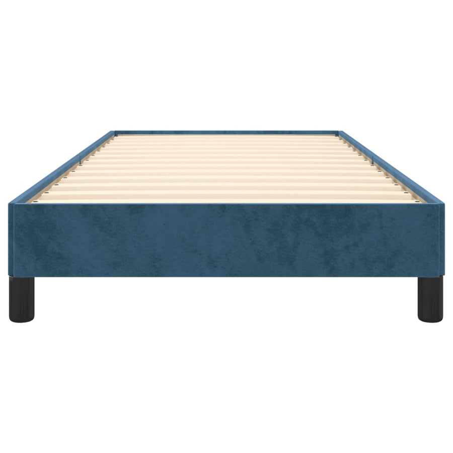 Bedframe Fluweel Donkerblauw 90 x 190 cm 25 cm
