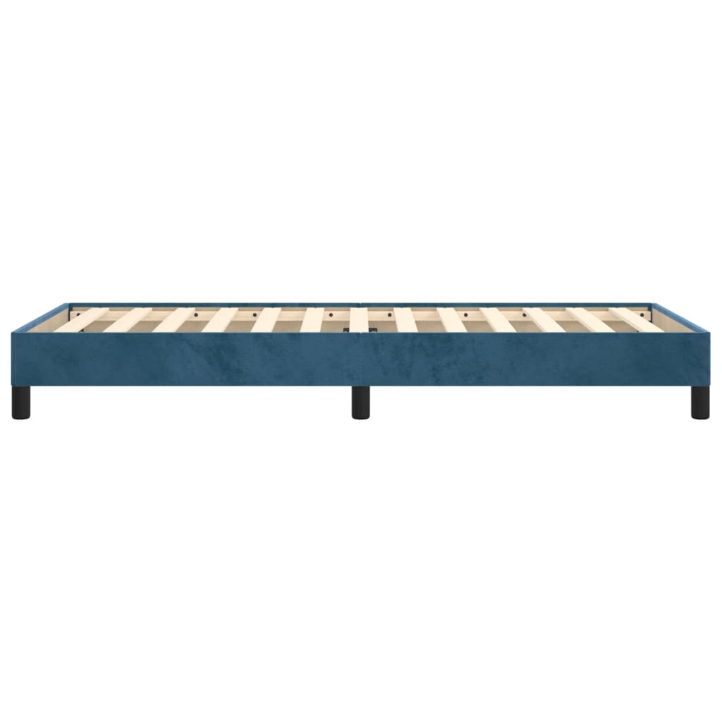 Bedframe Fluweel Donkerblauw 90 x 190 cm 25 cm