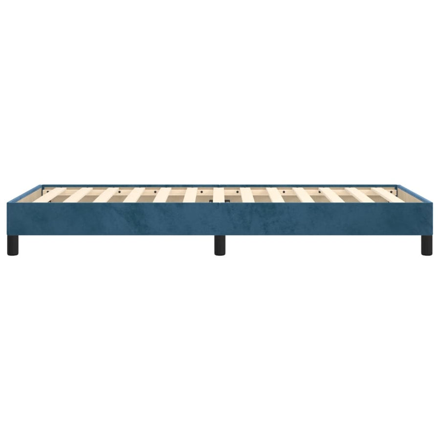 Bedframe Fluweel Donkerblauw 90 x 190 cm 25 cm