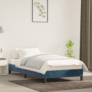 Bedframe 90x190 cm fluweel donkerblauw