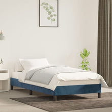 Bedframe Fluweel Donkerblauw 90 x 190 cm 25 cm