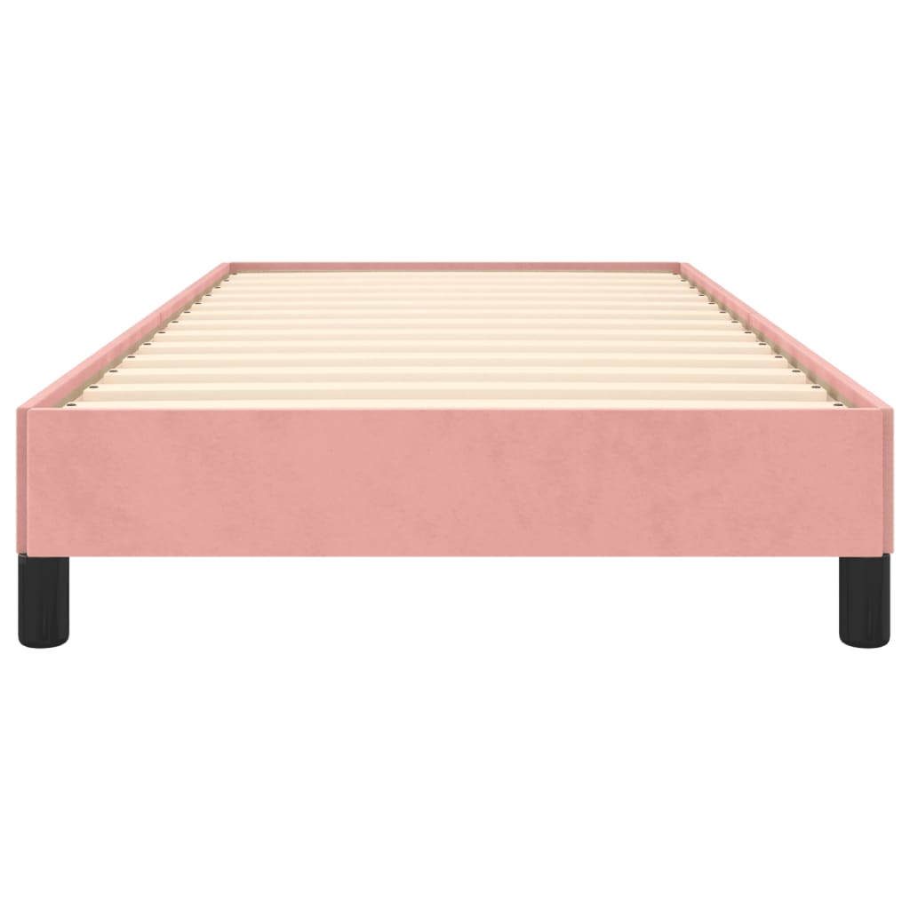 Bedframe Fluweel Roze 90 x 190 cm 25 cm