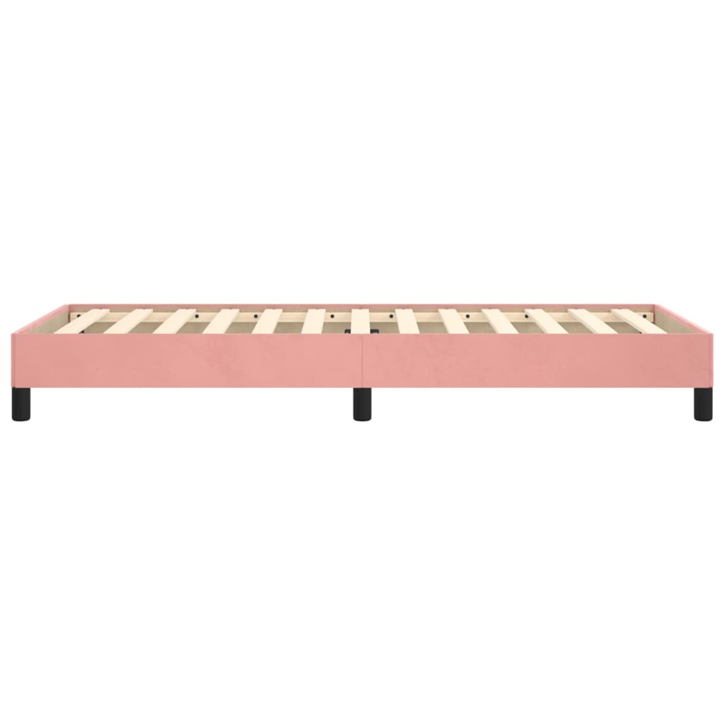 Bedframe Fluweel Roze 90 x 190 cm 25 cm