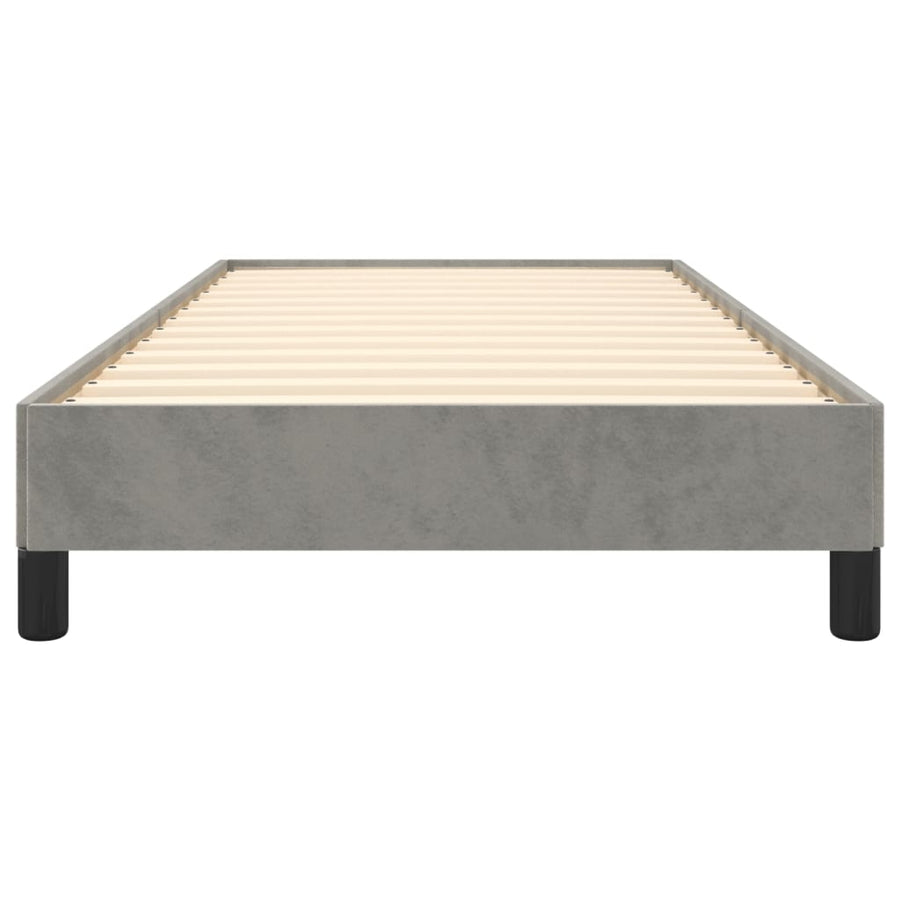 Bedframe Fluweel Lichtgrijs 90 x 200 cm 25 cm