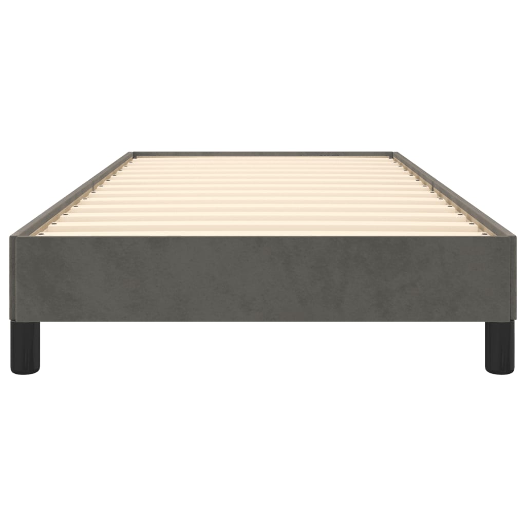 Bedframe Fluweel Donkergrijs 90 x 200 cm 25 cm