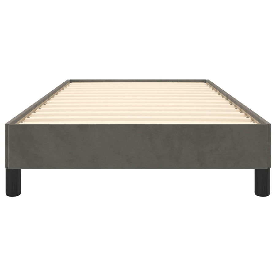 Bedframe Fluweel Donkergrijs 90 x 200 cm 25 cm