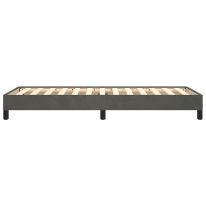 Bedframe Fluweel Donkergrijs 90 x 200 cm 25 cm