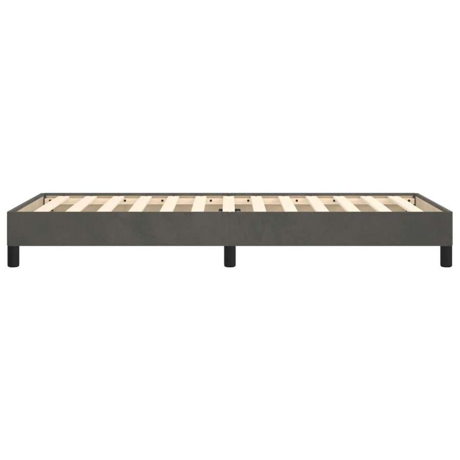 Bedframe Fluweel Donkergrijs 90 x 200 cm 25 cm