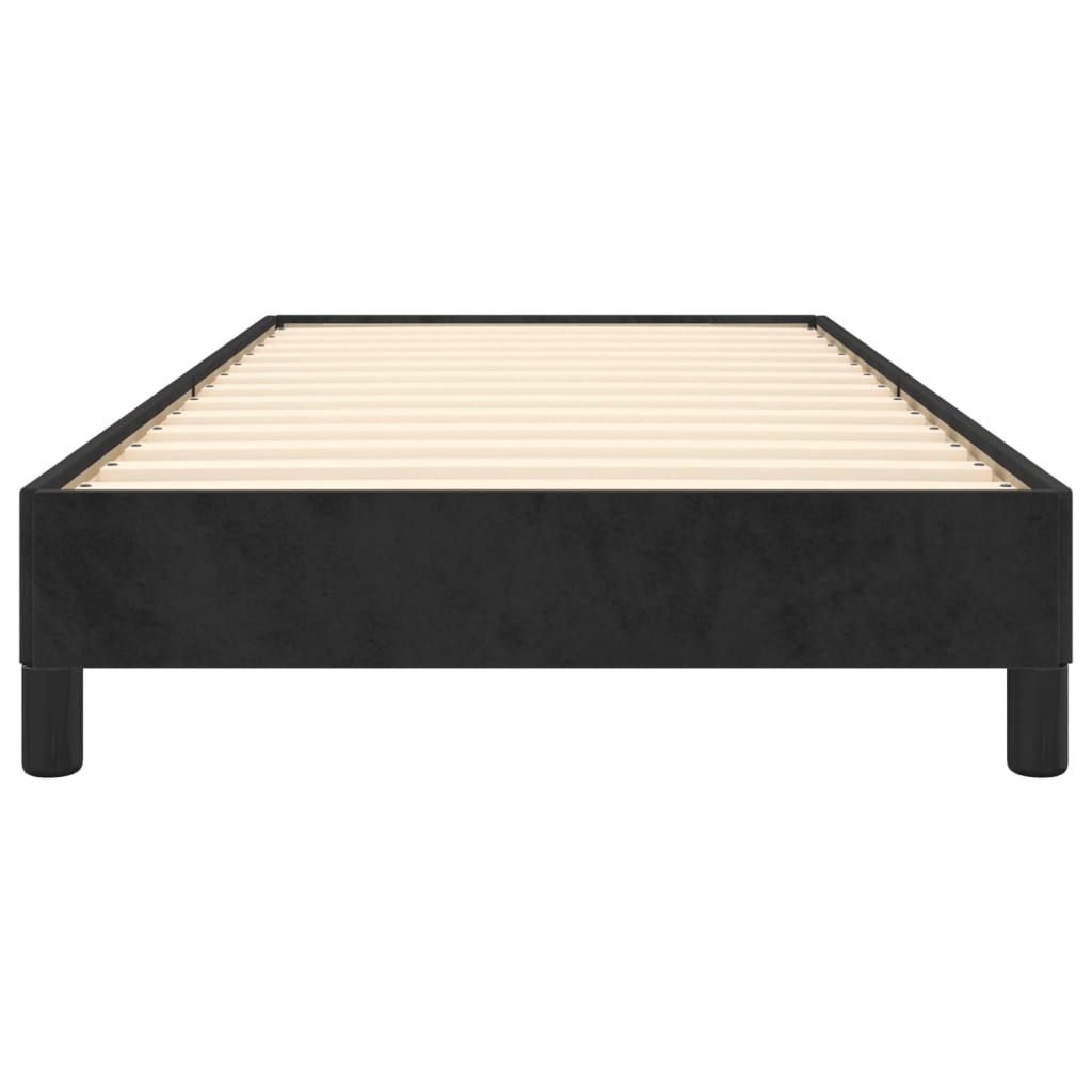 Bedframe Fluweel Zwart 90 x 200 cm 25 cm