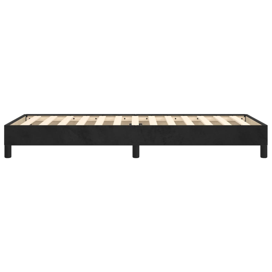Bedframe Fluweel Zwart 90 x 200 cm 25 cm