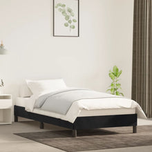 Bedframe Fluweel Zwart 90 x 200 cm 25 cm