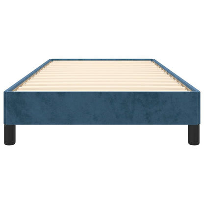 Bedframe Fluweel Donkerblauw 90 x 200 cm 25 cm
