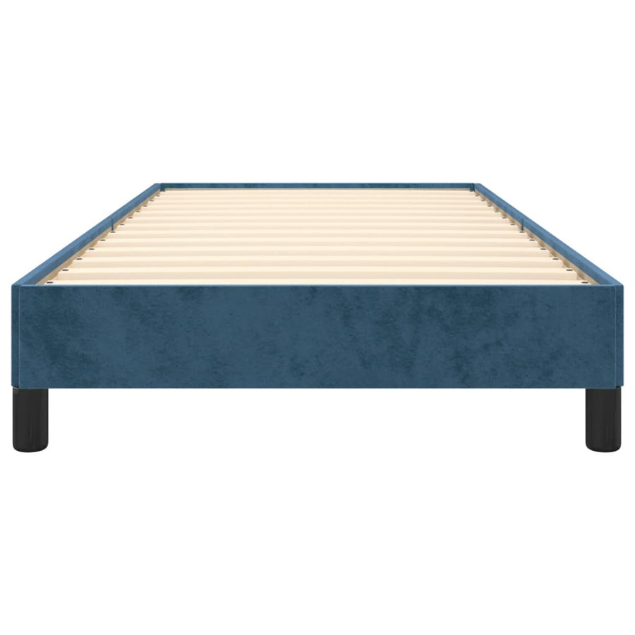 Bedframe Fluweel Donkerblauw 90 x 200 cm 25 cm