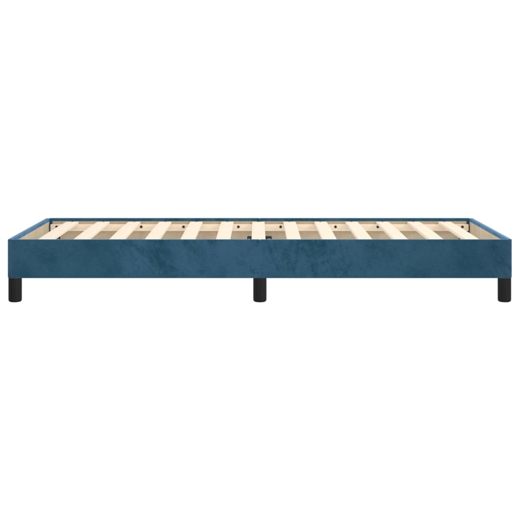 Bedframe Fluweel Donkerblauw 90 x 200 cm 25 cm