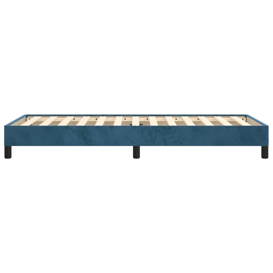 Bedframe Fluweel Donkerblauw 90 x 200 cm 25 cm