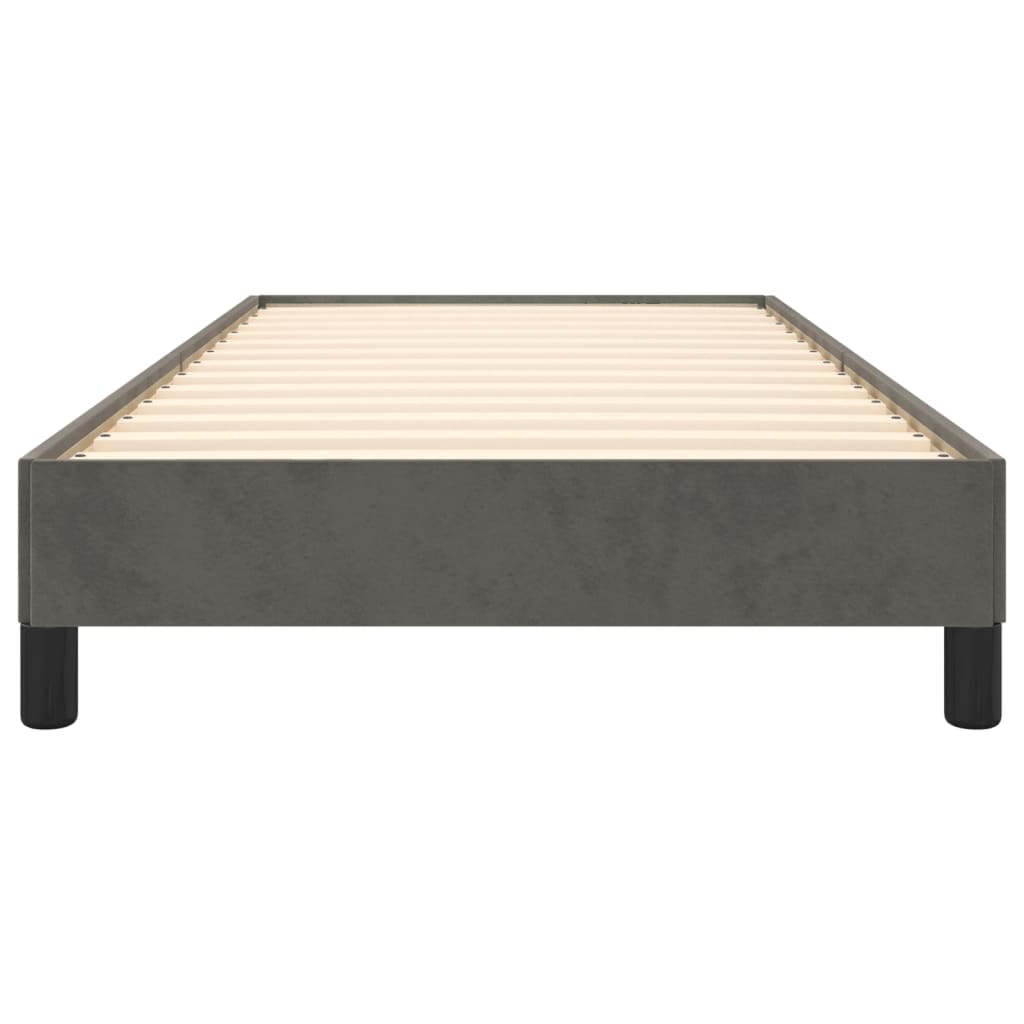 Bedframe Fluweel Donkergrijs 100 x 200 cm 25 cm