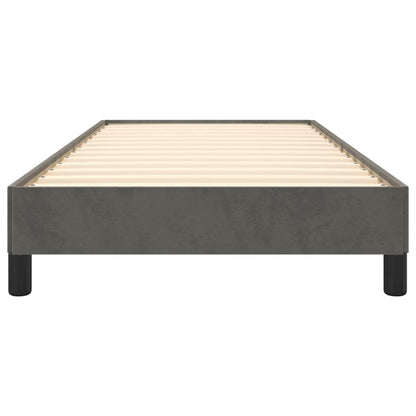 Bedframe Fluweel Donkergrijs 100 x 200 cm 25 cm