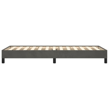 Bedframe Fluweel Donkergrijs 100 x 200 cm 25 cm